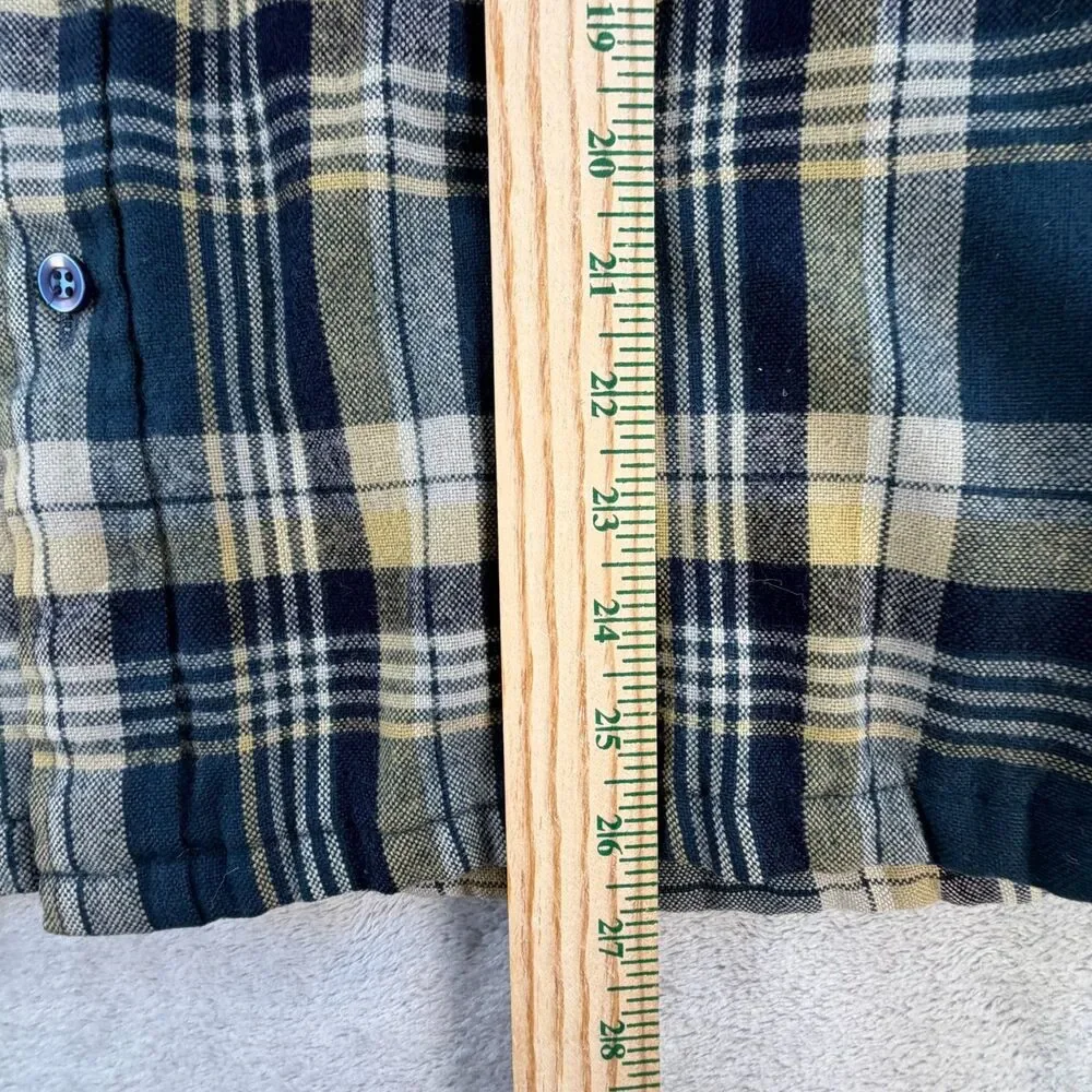 Oakton Ltd Vintage Flannel Shirt Jacket Mens Large Plaid Quilted Lined